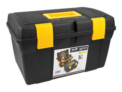 Terry Club Classic 1622 Plastic    Tool Box, Black/yellow - Standard Image - 2