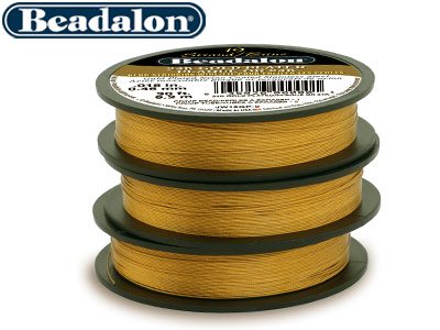 Beadalon 19 Strand 24ct Gold Plated 0.46mm X 4.6m Wire - Standard Image - 2