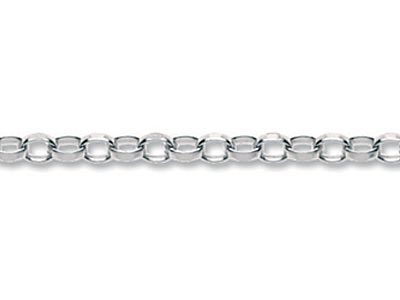 Sterling Silver 2.3mm Diamond Cut  Loose Oval Belcher Chain, 100     Recycled Silver