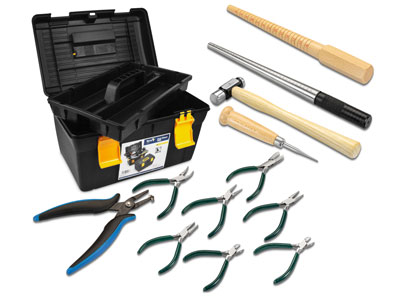 Starter Jewellers Bench Kit, Sizing And Forming, 11 Pieces With Tool    Box - Standard Image - 1