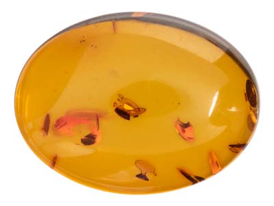 Natural Amber, Oval Cabochon,      20x15mm - Standard Image - 1