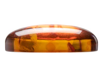Natural Amber, Oval Cabochon,      20x15mm - Standard Image - 2