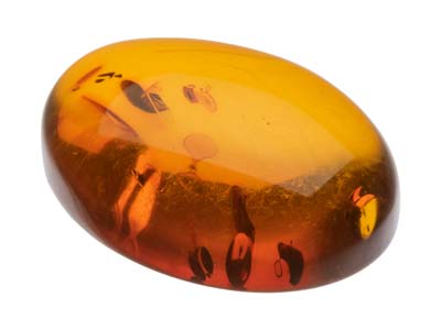 Natural Amber, Oval Cabochon,      20x15mm - Standard Image - 3