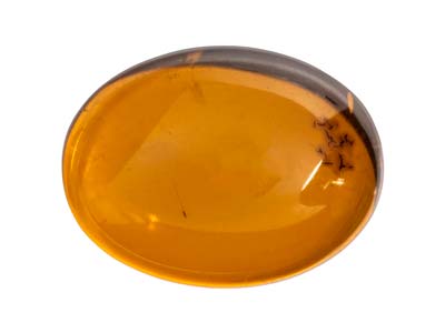 Natural Amber, Oval Cabochon,      16x12mm - Standard Image - 1