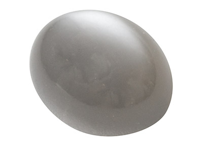 Grey Moonstone, Oval Cabochon      10x8mm - Standard Image - 1