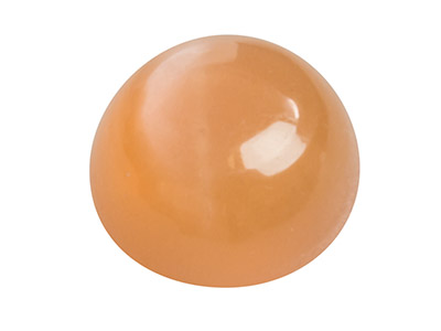 Peach Moonstone, Round Cabochon 6mm - Standard Image - 1