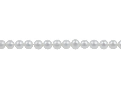 Cultured Pearls, 4-4.5mm, Natural  White, Potatoe Round, 16