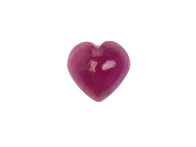 Ruby, Heart Cabochon, 5x5mm - Standard Image - 1