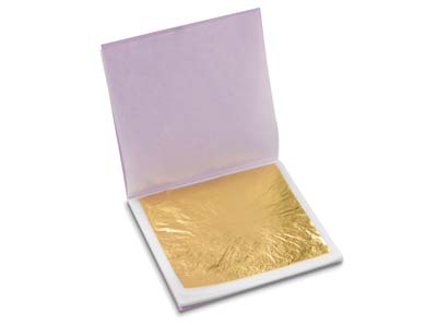 23.6ct-Red-Gold-Leaf,-1-Book-Of-25-Le...