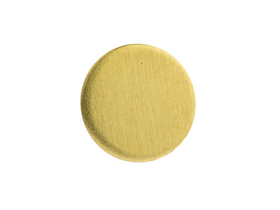 Brass Discs Round Pack of 6, 10mm - Standard Image - 2