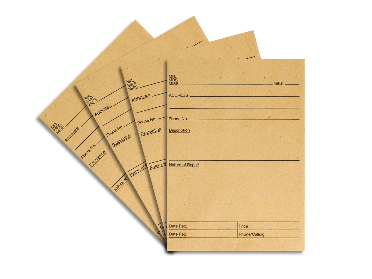 Repair Envelopes With Printed      Format Pack of 100 - Standard Image - 2