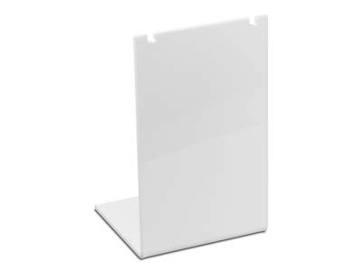 White Gloss Acrylic Necklace       Display Stand Small - Standard Image - 1