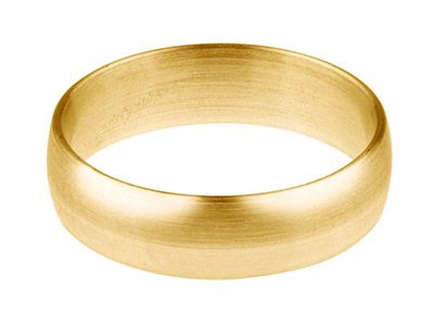 18ct Yellow Gold Blended Court     Wedding Ring 6.0mm, Size W, 1.3mm  Wall, Hallmarked, Wall Thickness   1.30mm, 100 Recycled Gold