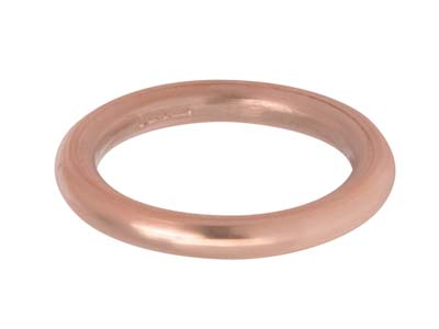 9ct Red Gold Halo Wedding Ring     2.0mm, Size L, 2.0g Heavy Weight,  Hallmarked, Wall Thickness 2.00mm, 100% Recycled Gold - Standard Image - 1