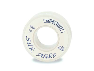 Silk Alike White Thread, Size 3,   44.8m Spool - Standard Image - 1