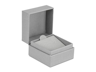 Grey Textured Eco Earring Box