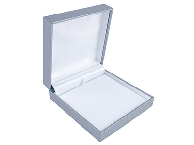 Silver Leatherette Pendant Box