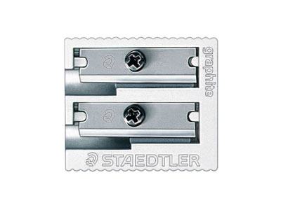 Staedtler Metal Double Hole        Sharpener - Standard Image - 2