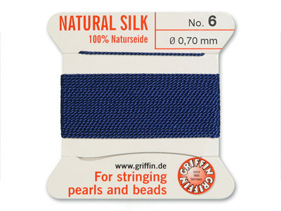 Griffin Silk Thread Dark Blue, Size 6 - Standard Image - 1