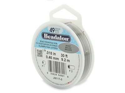 Beadalon 49 Strand Bright 0.46mm X 9.2m Wire - Standard Image - 1