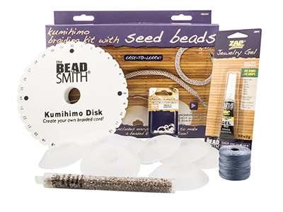 Beadsmith Kumihimo Braiding Kit For Seed Bead Designs - Standard Image - 1