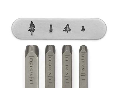 ImpressArt Signature Tree Design   Stamp 4mm, 6mm X2 And 9.5mm        Pack of 4 - Standard Image - 1