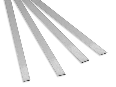 Medium Silver Solder Strip, 0.70mm X 1.5mm X 600mm, 100% Recycled     Silver - Standard Image - 1