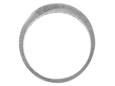 9ct White Gold Eternity Ring 7     Stone Hallmarked Stone Size 3mm    Size P, 100% Recycled Gold - Standard Image - 2