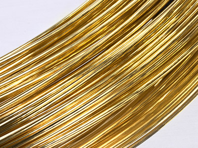 18ct Yellow Gold Round Wire 1.30mm, 100 Recycled Gold