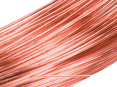 18ct Red Gold 5n Round Wire 1.00mm, 100% Recycled Gold - Standard Image - 1