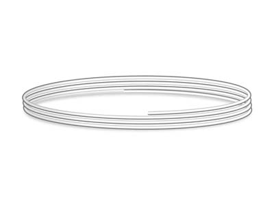 Sterling Silver Round Wire 1.00mm X 500mm, Fully Annealed, 100%         Recycled Silver - Standard Image - 1