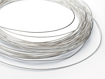 Argentium Silver Solder Medium     Round Wire 0.80mm - Standard Image - 1