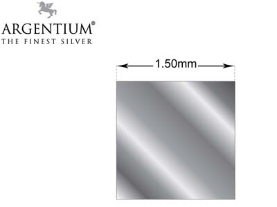 Argentium 940 Silver Square Wire   1.50mm - Standard Image - 2