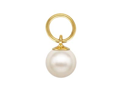 Gold Filled Pearl Hooplet 5mm