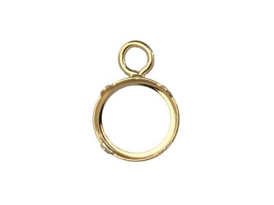 9ct-Yellow-Gold-5mm-Round-Bezel-Cup