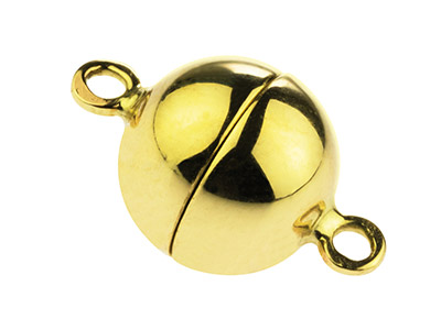 9ct Yellow Gold Magnetic Ball Clasp 10mm - Standard Image - 1