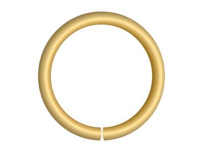 9ct Yellow Gold Open Jump Ring     Heavy 5mm - Standard Image - 2