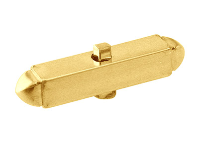 9ct Yellow Gold Cufflink Body Only, Light Weight, 100% Recycled Gold - Standard Image - 1
