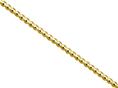 9ct Yellow Gold Beaded Wire 2mm