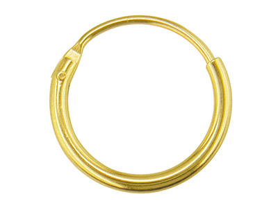 18ct Yellow Gold Sleeper Hoop      Earring 11mm, 100% Recycled Gold - Standard Image - 1