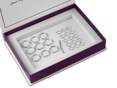 Argentium Silver Endless Circles   Bracelet Kit - Standard Image - 1