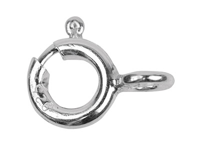 Sterling Silver Bolt Rings Closed  5mm Pack of 10 - Standard Image - 1