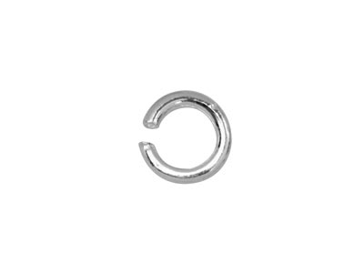 Sterling Silver Open Jump Ring     Heavy 3mm Pack of 10 - Standard Image - 2