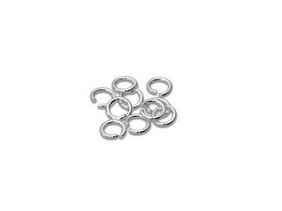 Sterling Silver Open Jump Ring     Light 3mm Pack of 10 - Standard Image - 1