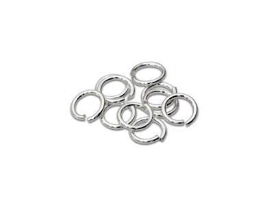 Sterling Silver Open Jump Ring     Light 5mm Pack of 10 - Standard Image - 1