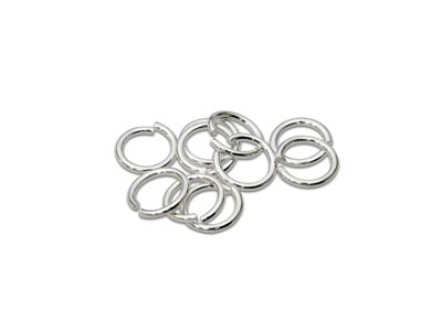 Sterling Silver Open Jump Ring     Light 6mm Pack of 10 - Standard Image - 1