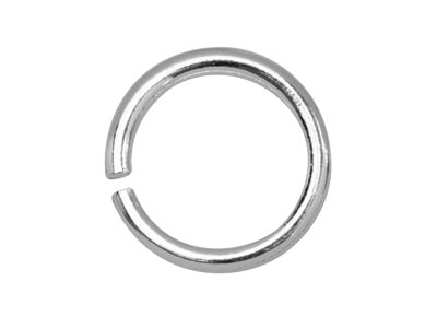 Sterling Silver Open Jump Ring     Light 6mm Pack of 10 - Standard Image - 2