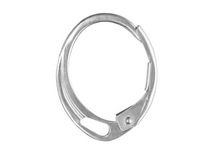 Sterling Silver Continental        Ear Wire With Integrated Loop - Standard Image - 1