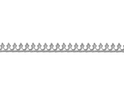 Sterling Silver Horseshoe And Bead Gallery Strip 3.75mm - Standard Image - 1