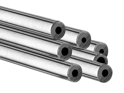 Sterling Silver Jointing Tube,     Outside Diameter 3.15mm,           Inside Diameter 1.55mm, 0.8mm Wall Thickness, 100% Recycled Silver - Standard Image - 1
